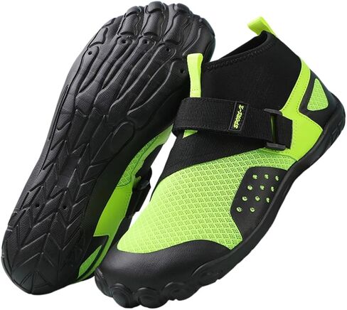 Mid Top Water Shoes for Men and Women - Adjustable Strap Aqua Diving Shoes with Anti-Slip Sole, Quick Dry Outdoor Swim Shoes for Snorkeling, Fishing & Gym in Kuwait