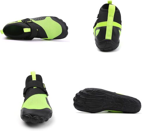 Mid Top Water Shoes for Men and Women - Adjustable Strap Aqua Diving Shoes with Anti-Slip Sole, Quick Dry Outdoor Swim Shoes for Snorkeling, Fishing & Gym in Kuwait