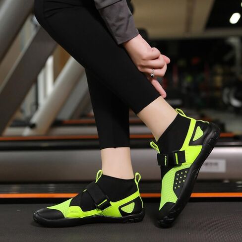 Mid Top Water Shoes for Men and Women - Adjustable Strap Aqua Diving Shoes with Anti-Slip Sole, Quick Dry Outdoor Swim Shoes for Snorkeling, Fishing & Gym in Kuwait