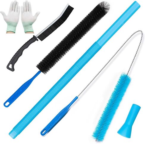Dryer Vent Cleaner Kit with Dryer Vacuum Hose Attachment Suitable for Most Vacuum Cleaners, Twrrnbv Dryer Cleaner Lint Brush Remover, Duct Cleaning Tool for Laundry Room, Cleaning Accessories (Black) in Kuwait