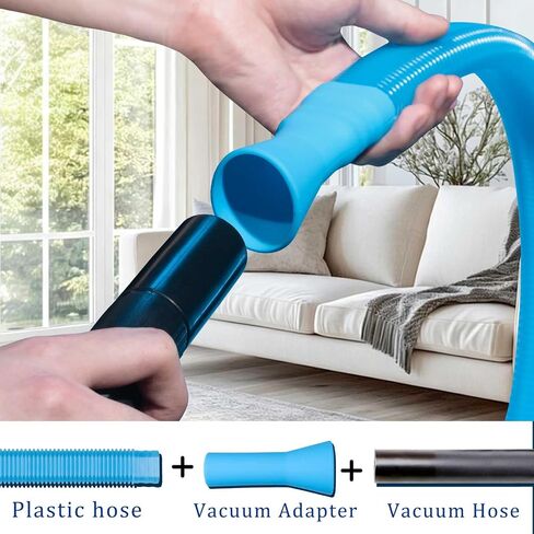 Dryer Vent Cleaner Kit with Dryer Vacuum Hose Attachment Suitable for Most Vacuum Cleaners, Twrrnbv Dryer Cleaner Lint Brush Remover, Duct Cleaning Tool for Laundry Room, Cleaning Accessories (Black) in Kuwait