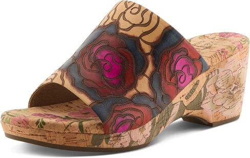 L'Artiste Niceneasy Women’s Slide Sandal with Lightweight Hand-painted Comfort in Kuwait