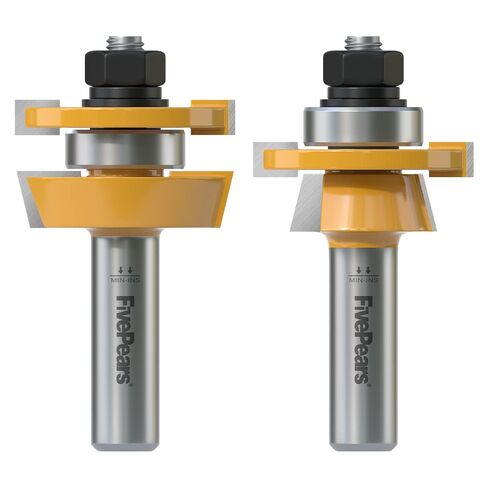 Fivepears Ogee Raised Panel Router Bit 1/2 Inch Shank for Making Cabinet Door, 3-1/2-Inch Diameter, Used in Combination with Rail and Stile Router Bit in Saudi Arabia