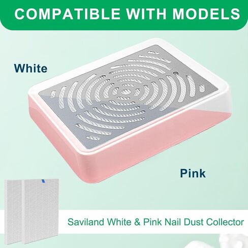 Nail Dust Collector Replacement Filter Compatible with SAVILAND Nail Dust Collector with Lamp, 99% Dust & Fly Ash Filtration. in Kuwait