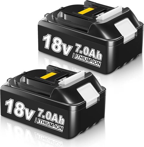 2-Pack 7.0Ah 18V Battery Replacement for Makita 18V Battery MTL1810 BL1850B BL1860B BL1840B BL1830B BL1815B Compatible with Makita 18 Volt Cordless Power Tool in Kuwait