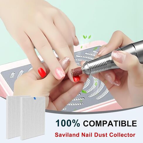 Nail Dust Collector Replacement Filter Compatible with SAVILAND Nail Dust Collector with Lamp, 99% Dust & Fly Ash Filtration. in Kuwait