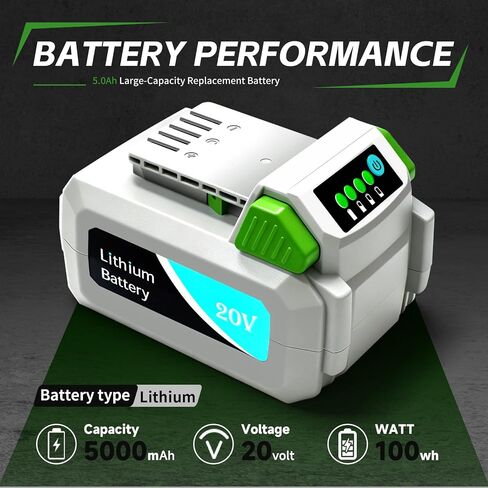 GOXX 5.0Ah Replacement Battery for Litheli 20V Battery,WORKPRO 20V Battery | Compatible with Litheli E1 Series Power Tools, WORKPRO New Series 20V Cordless Power Tools, 5000mAh Long Runtime，2 Pack in Kuwait