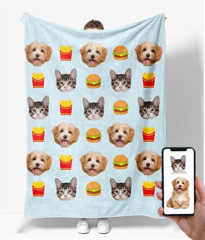 الحيوانات الأليفة صورة بطانية الحيوانات الأليفة صور الهدايا الكلب هدية تذكارية فقدان الحيوانات الأليفة الحيوانات الأليفة التعاطف هدية in Kuwait