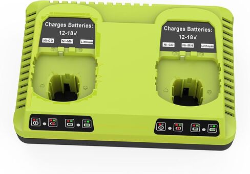 18v Dual Port Charger Replacement for Ryobi 18V Battery Charger P117 Compatible with Ryobi 18V Battery P102 P103 P108 P109 in Kuwait