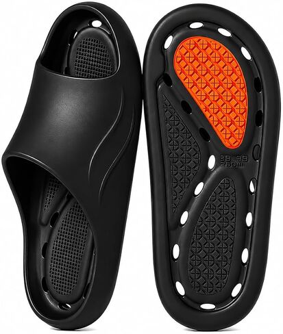 Shower Shoes Drain Quick Drying Bathroom Non-Slip Open Toe For Women Men Pool Slides Lightweight College Dorm Beach Gym in Kuwait
