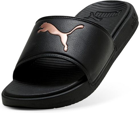 PUMA Women's Cool Cat 3.0 Sport Slide Sandals, Black-Rose Gold AH26, 7 Woman in Kuwait