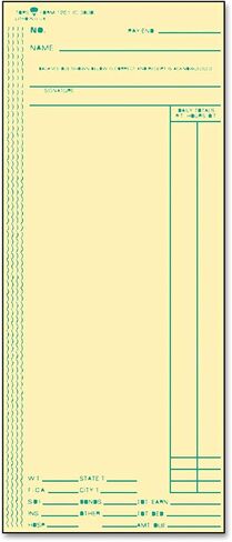 TOPS 1261 Acroprint/Amano/Cincinnati/Lathem Time Card, Weekly, 3 3/8 x 8 1/4 (Box of 500) , Manila in Saudi Arabia