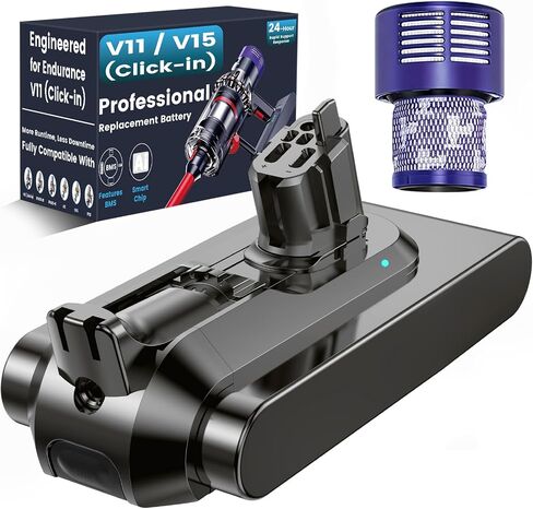 V11 Battery Replacement Compatible with Dyson V11(Click-in Installation) Extra Absolute Animal Torque Drive Outsize V15 SV15 SV22 970425-01 Vacuum in Kuwait