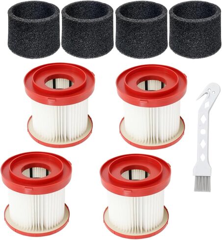 49-90-1900 4-Pack HEPA Filter for Wet/Dry Vacuums - Compatible with M28 Series Cordless Vacuums (Models 0780-20, 0880-20, 0960-20, 0970-20 in Kuwait