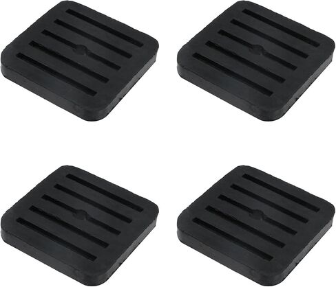 MY MIRONEY 4PCS 2.8" Square Rubber Anti-Vibration Isolator Pads | Air Conditioner Shock Pads for Air Compressor, Air Conditioner Unit, HVAC, Treadmill in Saudi Arabia