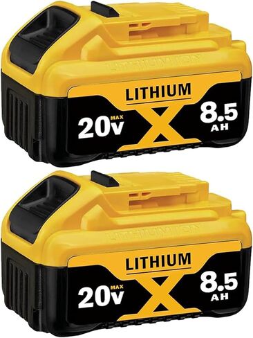 2-Pack 8500mAh Replacement Battery for 20V Max Cordless Power Tools and Chargers in Saudi Arabia