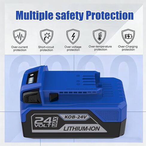 Replacement for Kobalt 24V Battery 6.0Ah - High Capacity Lithium Battery Compatible with Kobalt 24V Max Power Tool KB624-03 KB524-03 KB424-03 KB224-03 in Kuwait
