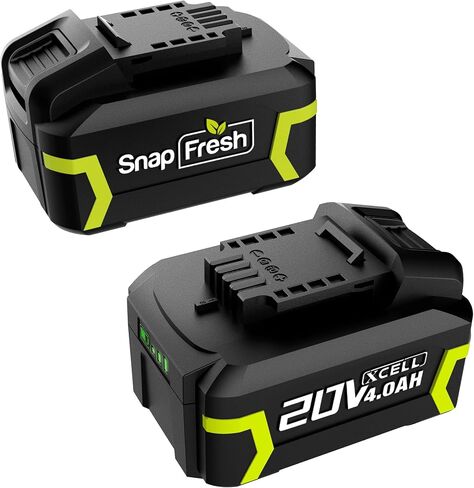 SnapFresh 4.0Ah 20V Battery (BBT-DC40A), 2-Pack(Not Compatible with Other Brands), Battery Support Fast Charging in Kuwait