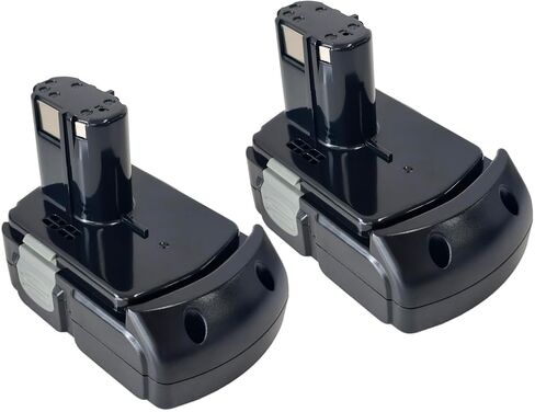 2-Pack 18V 18-Volt Battery Replace for Hitachi BCL1815 BCL1820 BCL1825 BCL1830 BCL1840 EBM1830 327730 327731 Li-ion in Kuwait