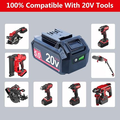 DTK 20V 5000mAh Replacement for SKIL PWR CORE 20V Battery BY519601 BY519603 BY519702 Cordless Power Tools Battery in Kuwait