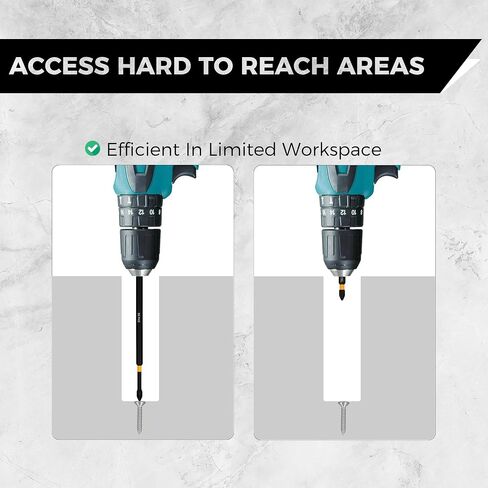 VESTTIO Phillips Bits #2 Impact Drill Bit Set 18PCS S2 Steel Anti Slip Magnetic Tip 1" 4" 6" Long 1/4 inch Hex Shank for Power Drill Screwdriver Impact Driver in Kuwait