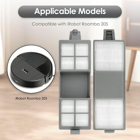 (6 Pack) 205 DustCompactor Vac Replacement HEPA Filters for iRobot Roomba 205 DustCompactor Vac Robot Vacuum, Upright Filter, Canister Filters, Vacuum Filters in Kuwait