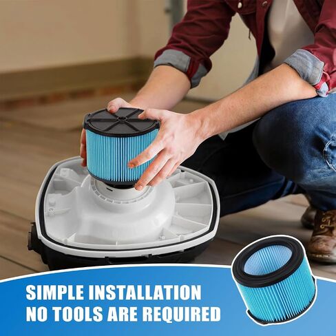VF3500 Replacement Filter for Shop Vacuum 3-4.5 Gallon Wet Dry Vacuums, 3-Layer Filters for WD4050, WD3050, WD4080, WD4522, 4000RV, 4500RV (2 Pack) in Kuwait