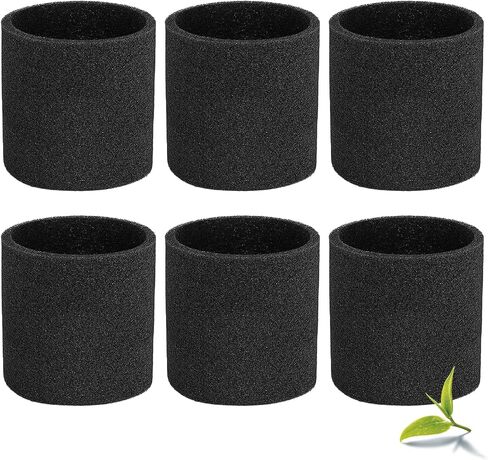 Foam Sleeve Replacement for Rigid Shop Vacuum VF4000/VF5000/VF6000 Filter, Foam cover/Prefilter for Ridged 5-20 Gallon Wet Dry Vacuums Filter，6 Pack in Kuwait