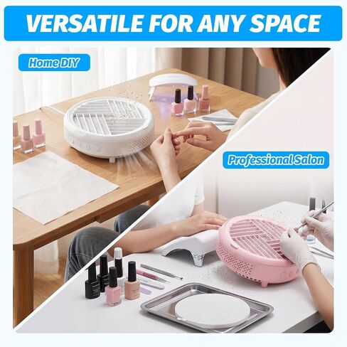 4 Pack Nail Dust Collector Replacement Filter with 100 Disposable Filter Papers – Compatible with MelodySusie HPro/SProR, Filters 99% of Nail Dust in Kuwait