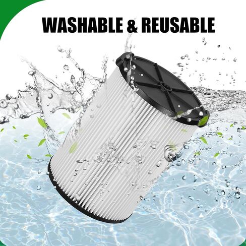 VF4000 Filter Replacement for RIDGID Shop Vac, Compatible with 5-20 Gal and 6-9 Gal Husky Vacuum, Standard Wet/Dry Vac Filter in Kuwait