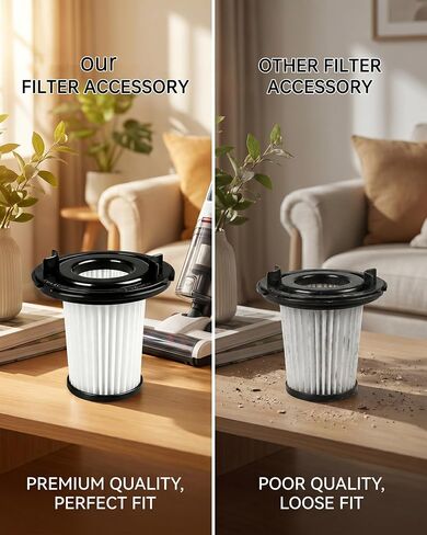 2 Pcs Washable HEPA Replacement Filters Parts Compatible with WHALL EV-691 Cordless Vacuum Cleaner, Reusable Vacuum Replacement Filter for Dust, Pet Hair, Wood Chips - Easy to Install in Kuwait