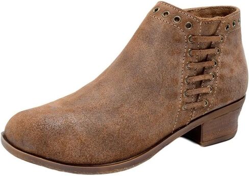 Minnetonka Women's Brenna Side Lace Boot Round Toe in Kuwait