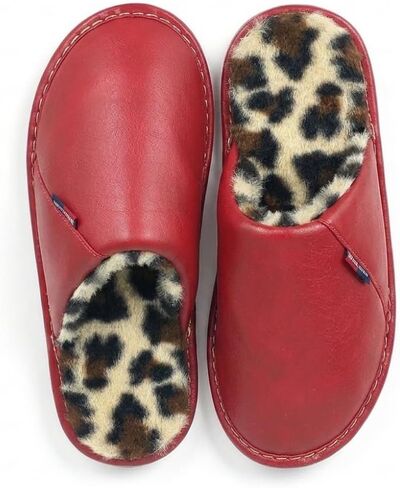 Women's Closed Toe House Slippers Faux Fur Lined Memory Foam Indoor Outdoor Slip On Shoes in Kuwait