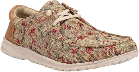 ROPER Womens Hang Loose Floral Slip On Flats Casual - Brown in Kuwait