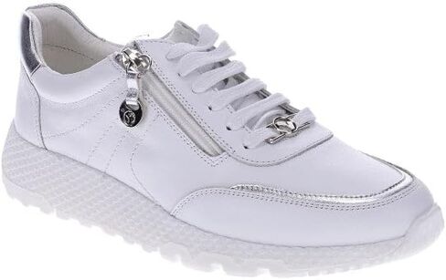 Revere Sapporo Women's Sneakers - Walking Shoes with Arch Support, Lightweight, Cushioning, Side Zipper & Adjustable Fit - Stylish & Comfortable for Everyday Wear & Travel White 11-11.5 M US in Kuwait