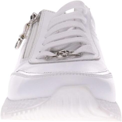 Revere Sapporo Women's Sneakers - Walking Shoes with Arch Support, Lightweight, Cushioning, Side Zipper & Adjustable Fit - Stylish & Comfortable for Everyday Wear & Travel White 11-11.5 M US in Kuwait
