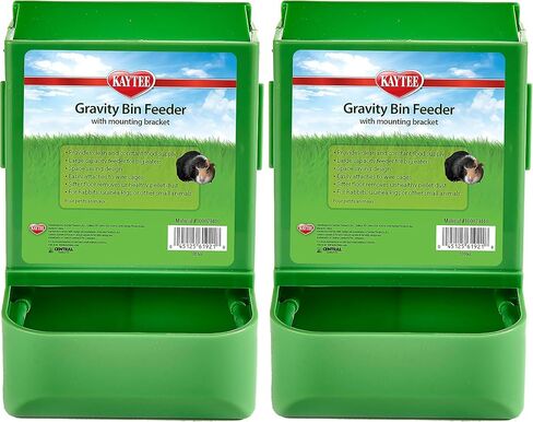Kaytee Gravity Bin Feeder With Bracket Assorted in Kuwait