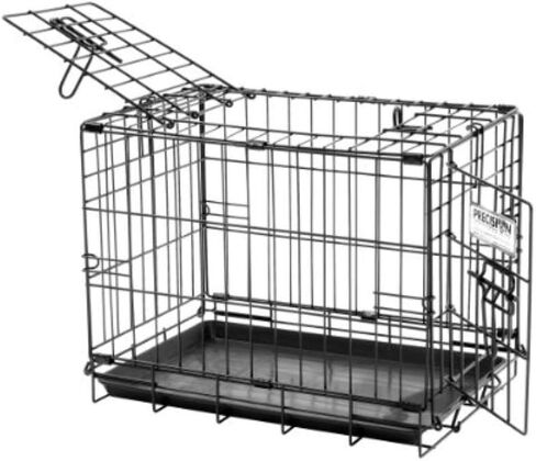 قفص للكلاب من Precision Pet Products ذو بابين، مقاس 19 بوصة، للحيوانات الأليفة التي يصل وزنها إلى 15 رطلاً in Kuwait