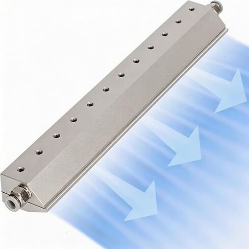 Air Knife Blower, Aluminum Alloy Dust Blowing Blade with Gas Nozzle, 1/4" Thread Interface for Water and Dust Removal, Compatible with Air Compressor for Industrial Use 600mm in Kuwait