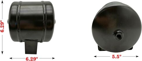 Small Air Tank Air Reservoir Tank, 0.5 Gallon Capacity | 2 Ports, 1/4 Inch NPT in Kuwait