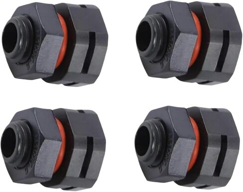 4Pcs Black Dustproof Waterproof IP68 Breather Screw Air Vent, M12x1.5 Pressure Reducing Valve, Lighting Breather Plug for Moisture and Pressure Control Venting Screw for Outdoor Electrical Enclosures in Kuwait