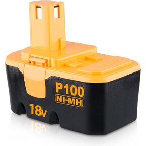 FERRYBOAT Upgraded 4800mAh P100 Replacement for 18V Ryobi Battery P100 P101 ABP1801 ABP1803 BPP1820 Compatible with 130224028 130224007 Cordless Power Tools(2 Packs) in Kuwait