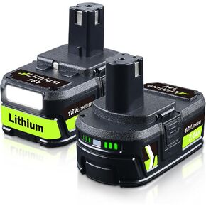 Masione 2Pack 7.0Ah High Capacity Replacement for Ryobi 18v Battery RBL 1810 with LED Indicator,Compatible with Ryobi Lithium Battery P102 P103 P104 P105 P107 P108 P109 RBL1810 in Kuwait