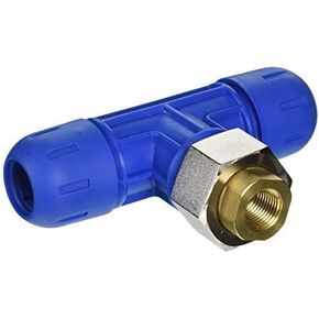 RAPID AIR FASTPIPE REDUCING TEE FOR FASTPIPE ALUMINUM TUBING, PIPING X FEMALE NPT, COMPRESSED AIR PIPING PIECE (F2007 1/4" FNPT) in Kuwait
