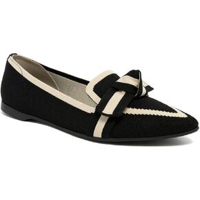 Jones New York Women's Comfortable Knit Slip On Dress Casual Office Shoes – Pointed Toe Ballet Flats in Kuwait