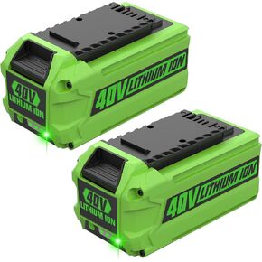 energup 2Pack 6.0Ah Replacement Greenworks 40V Battery for GreenWorks 29472 29462 Battery 40V G-MAX Power Tools 29252 20202 22262 25312 25322 20642 22272 27062 21242 (Not Fit Gen 1) in Kuwait