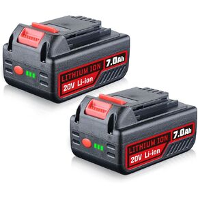 LB2X4020 2Pack 20V 7.0Ah Replacement for Black and Decker 20V Battery, Compatible with Black and Decker LBXR20 LB20 LBX20 LBX4020 LB2X4020-OPE LBXR20-OPE LBX4020 Cordless Power Tools in Saudi Arabia