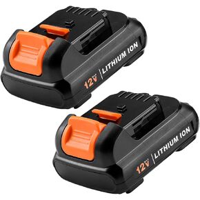 2 Pack 4.0Ah Replacement Battery for Dewalt DCB120 12V MAX | Compatible with DCB121 DCB123 DCB122 DCB124 DCB125 DCB127 Lithium Battery Pack, Low Self-Discharge in Kuwait