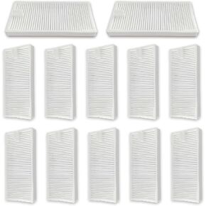 12 Pack Filters Replacement for Eureka E20 Plus Robot Vacuum Accessories | High-Efficiency Dust Filtration, Easy to replace, Robot Vacuum Cleaning Spare Parts in Kuwait