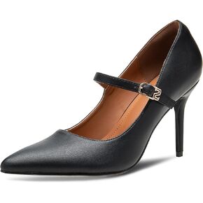 Mary Jane Pumps for Women Pointed Toe Stiletto Heels, High Heel Dress Shoes with Strappy Buckle, Elegant Office Wear Shoes for Women, Wedding Guest Heels, Party Pumps in Kuwait